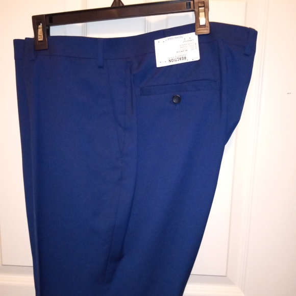 Kenneth Cole Reaction Techni-Cole Blue Pant Suit Separate 42" W - Picture 5 of 5